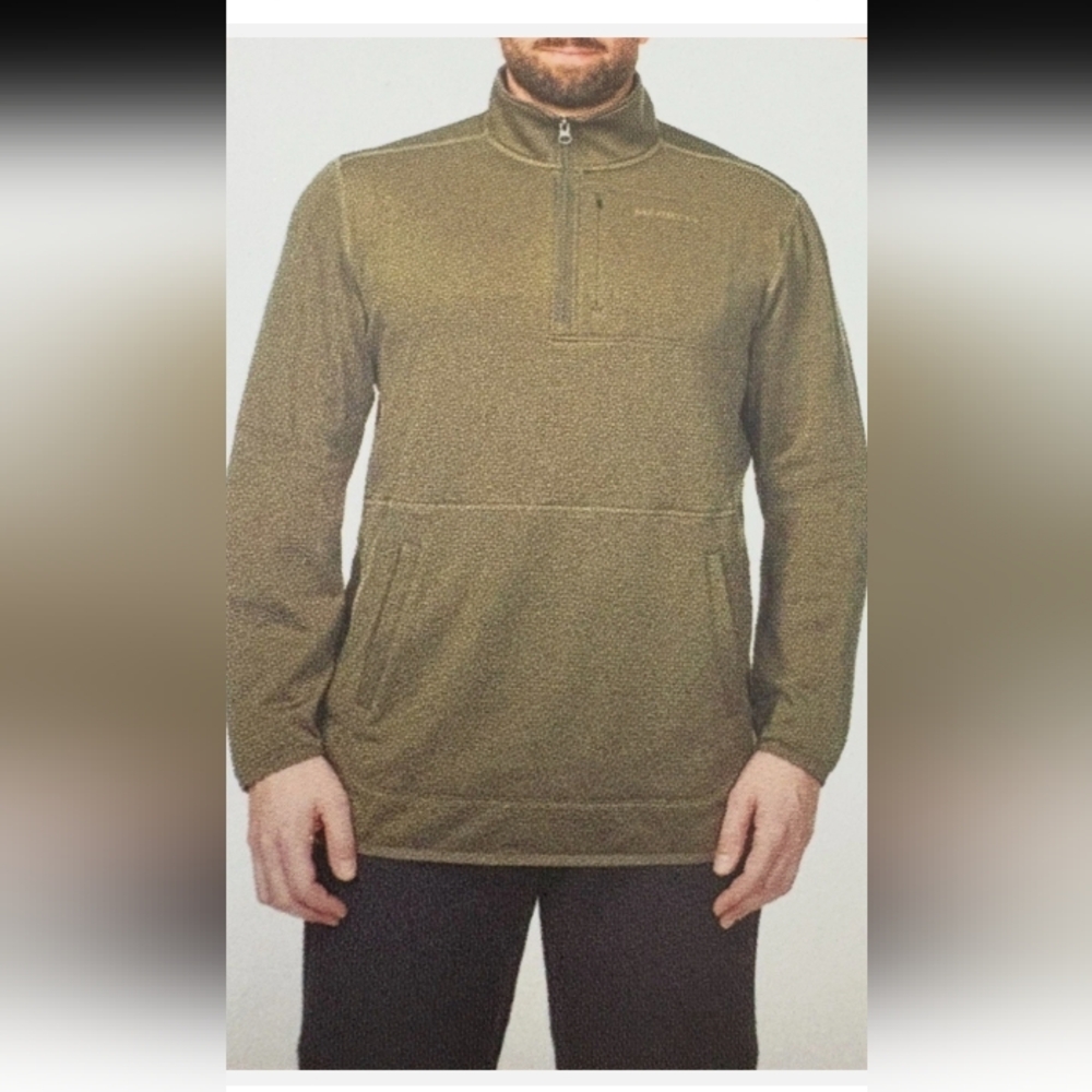 NWT MERRELL Quarter Zip Fleece Sweatshirt Mens Pullover Top Shirt